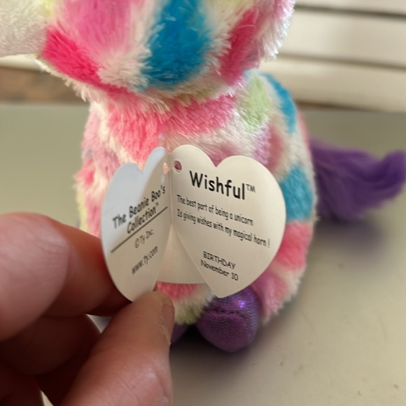 TY Beanie Boos Rainbow inspired “Wishful”. Unicorn 🦄 - Picture 7 of 8